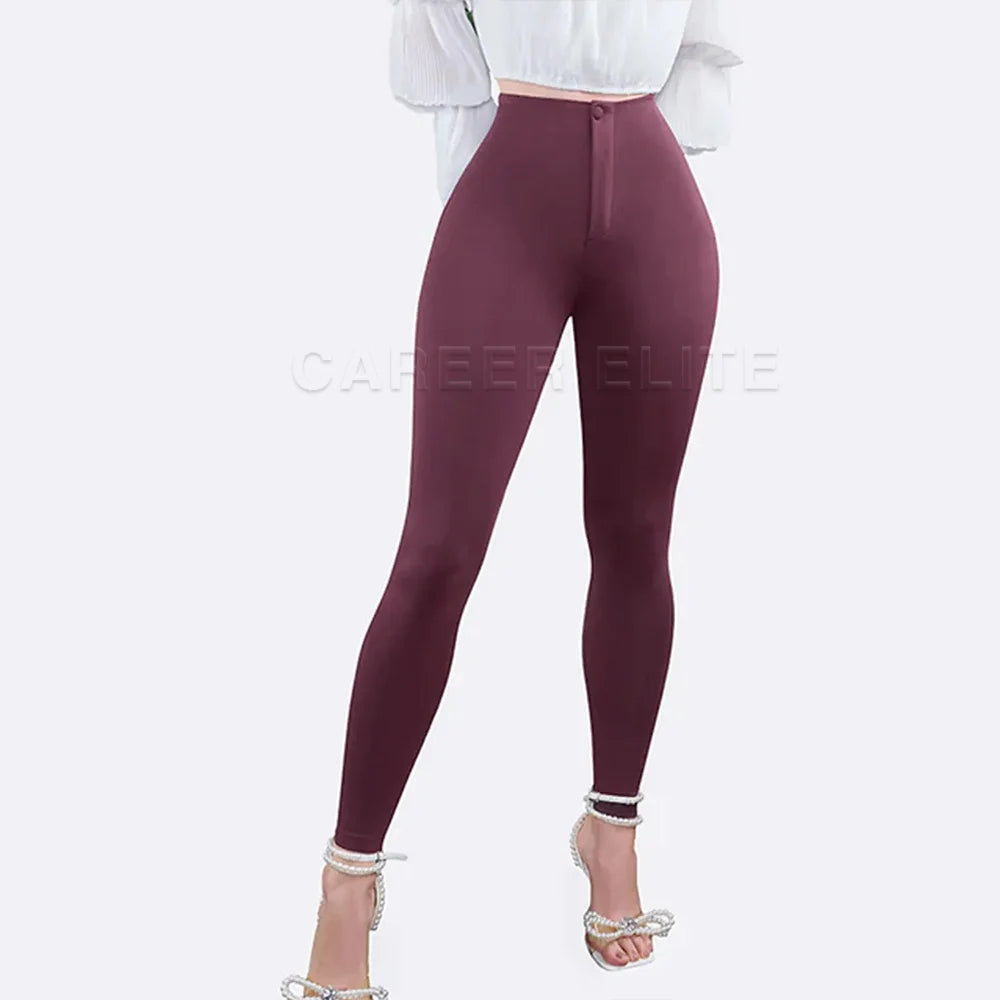 Women’s High-Waist Skinny Stretchy Leggings