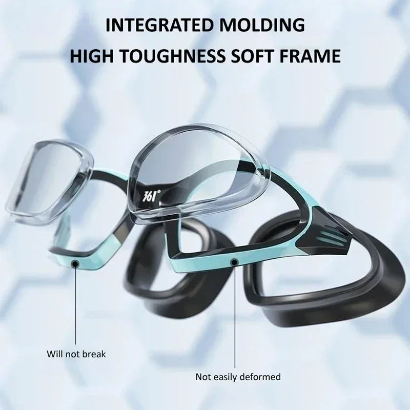 Pro Swim Goggles & Silicone Cap Set – Anti-Fog & Waterproof