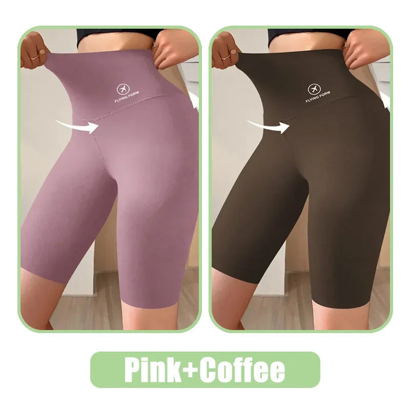 Women’s High Waist Gym & Cycling Shorts (M–XL)