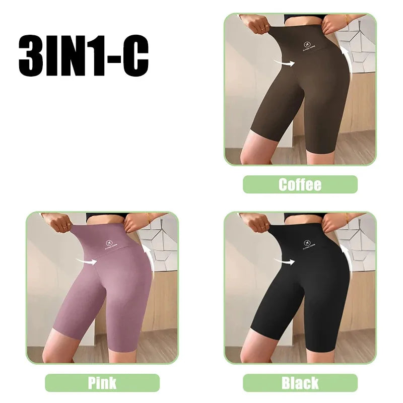 Women’s High Waist Gym & Cycling Shorts (M–XL)