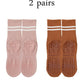 Women’s Non-Slip Pilates & Yoga Socks – 4 Pairs