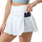 Women’s Pleated Tennis Golf Skort with Shorts