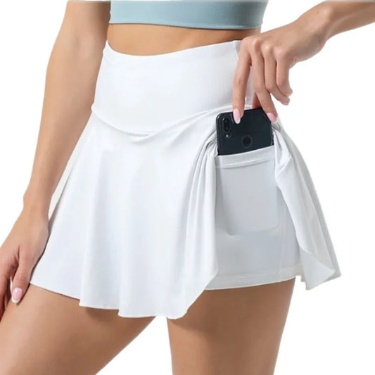 Women’s Pleated Tennis Golf Skort with Shorts