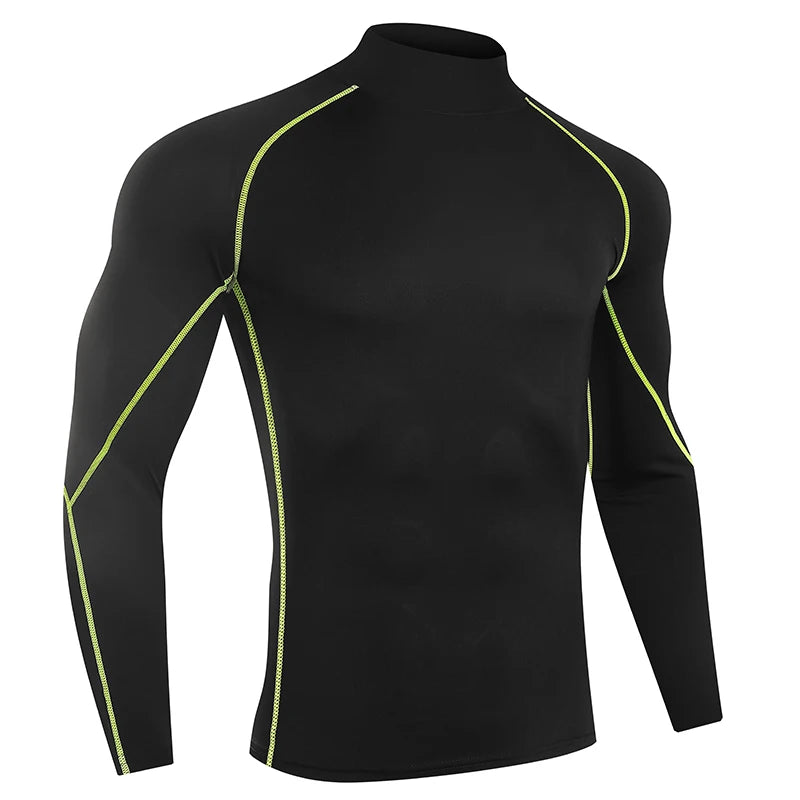 Men’s Quick-Dry Long Sleeve Compression Running Shirt