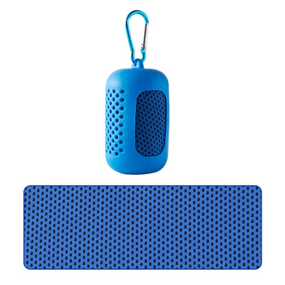 Portable Cooling Towel with Silicone Case – Quick-Dry Sports Towel
