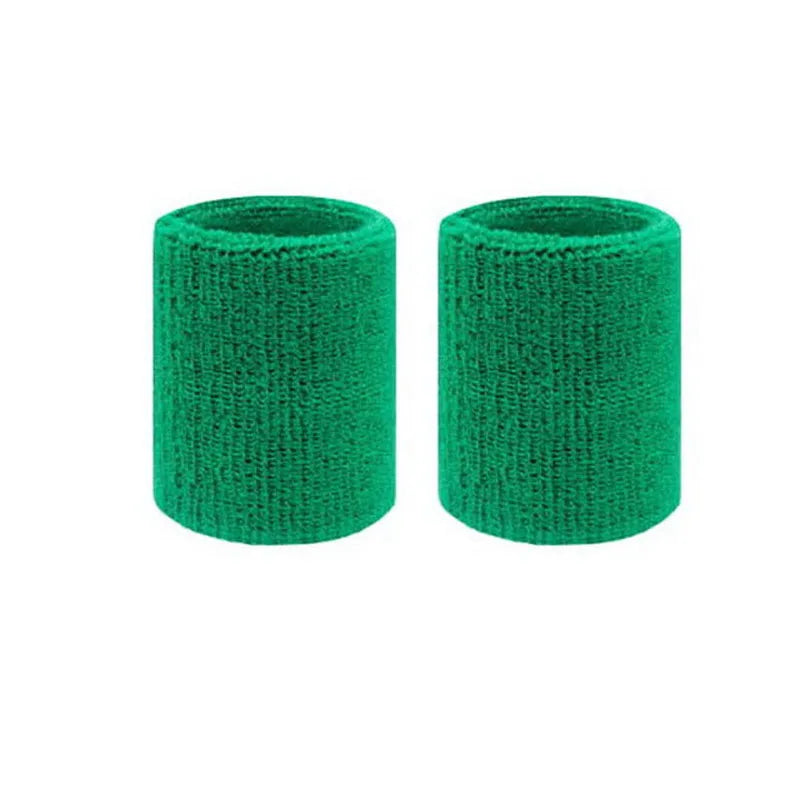 2PCS Sports Wrist Sweatbands – Absorbent Wrist Guards