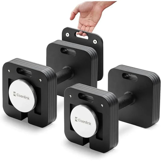 Adjustable 10-50lb Quick-Lock Dumbbell Set (Pair)