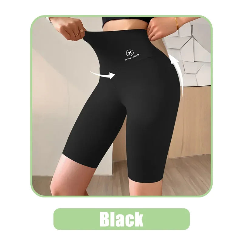Women’s High Waist Gym & Cycling Shorts (M–XL)