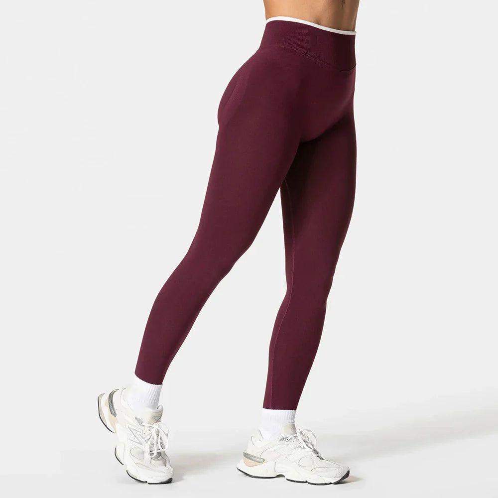 Women High Waist Seamless Scrunch Yoga Leggings