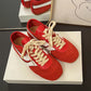 2025 Women’s German Trainer Sneakers – Retro Leather Lace-Up