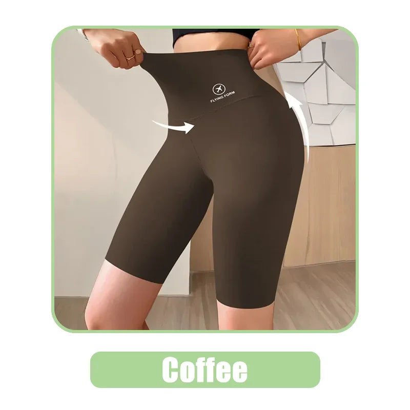 Women’s High Waist Gym & Cycling Shorts (M–XL)
