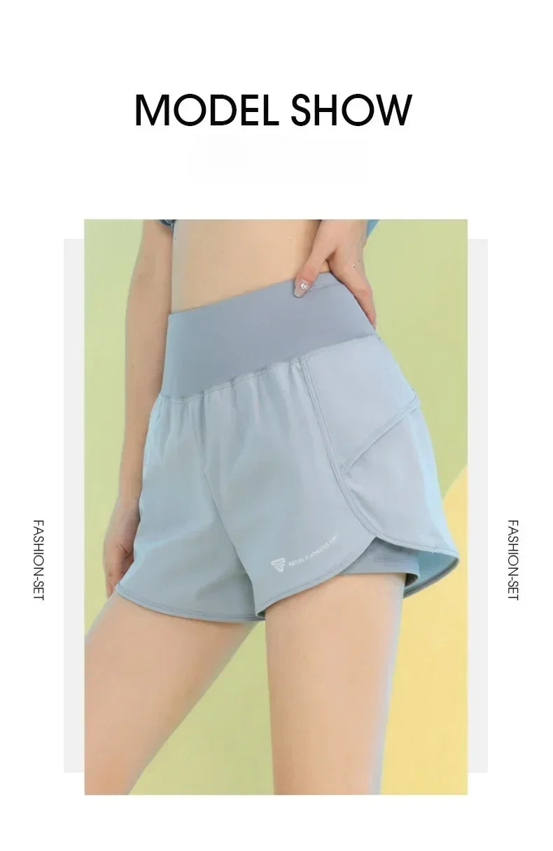PHIGEER Women Yoga Shorts with Pocket – Lightweight Gym Shorts