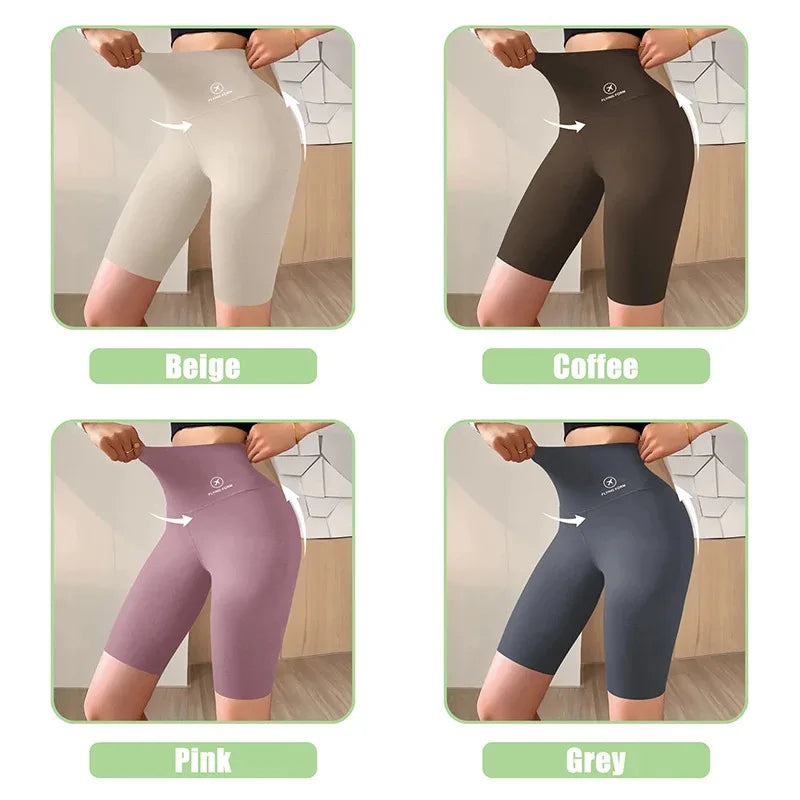 Women’s High Waist Gym & Cycling Shorts (M–XL)