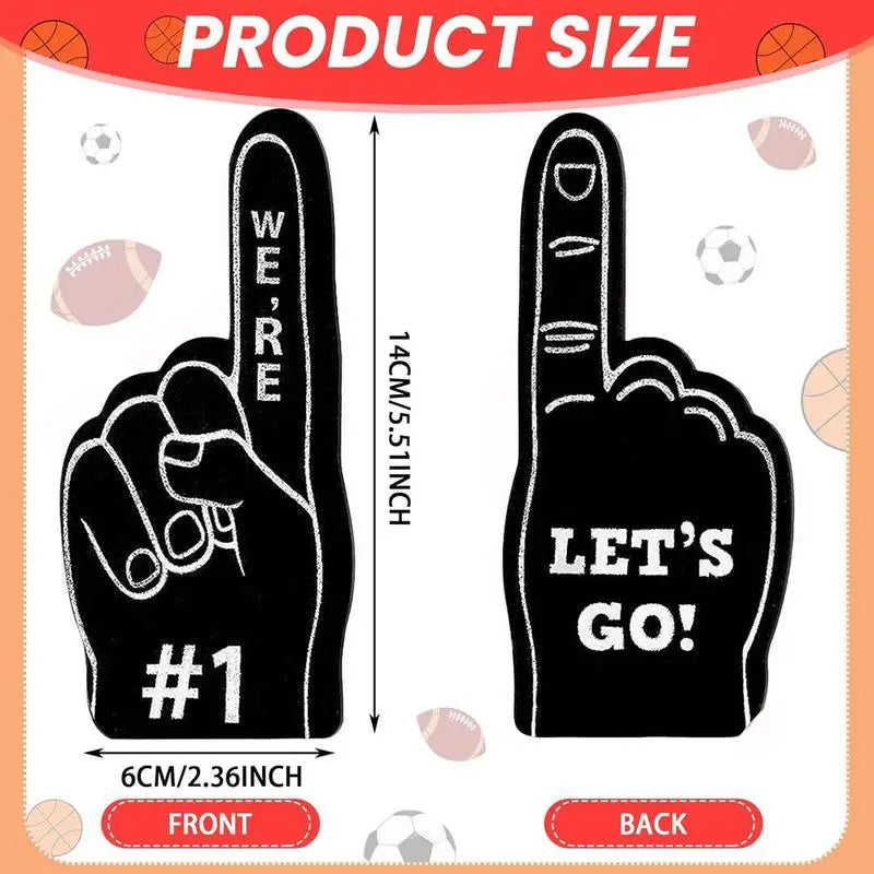 EVA Foam Finger Cheer Hand with “We’re #1” Print