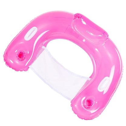 Pool Floatie with Cup Holders & Handles