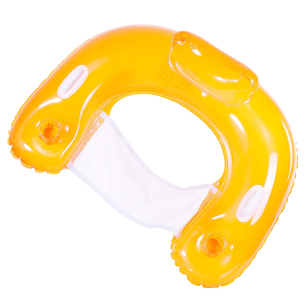Pool Floatie with Cup Holders & Handles