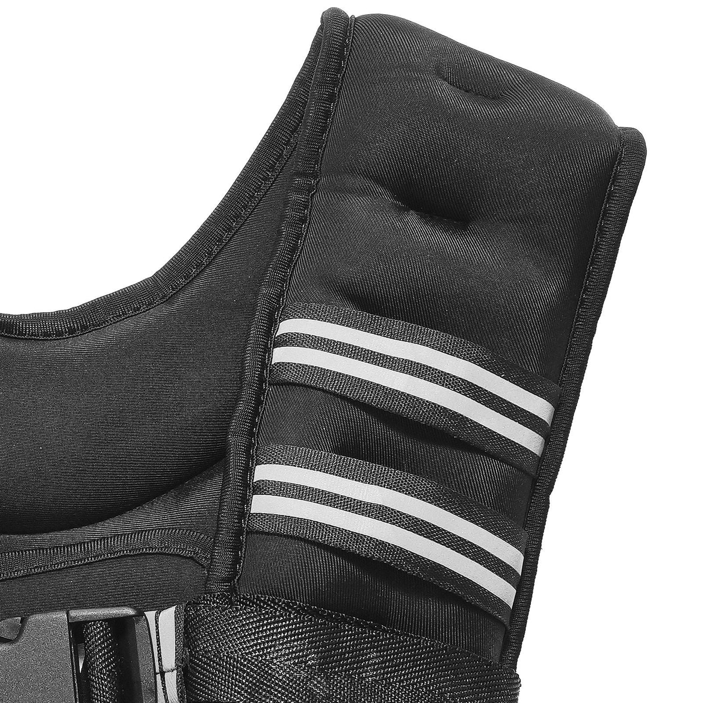 20 lb Adjustable Weighted Vest with Reflective Stripes