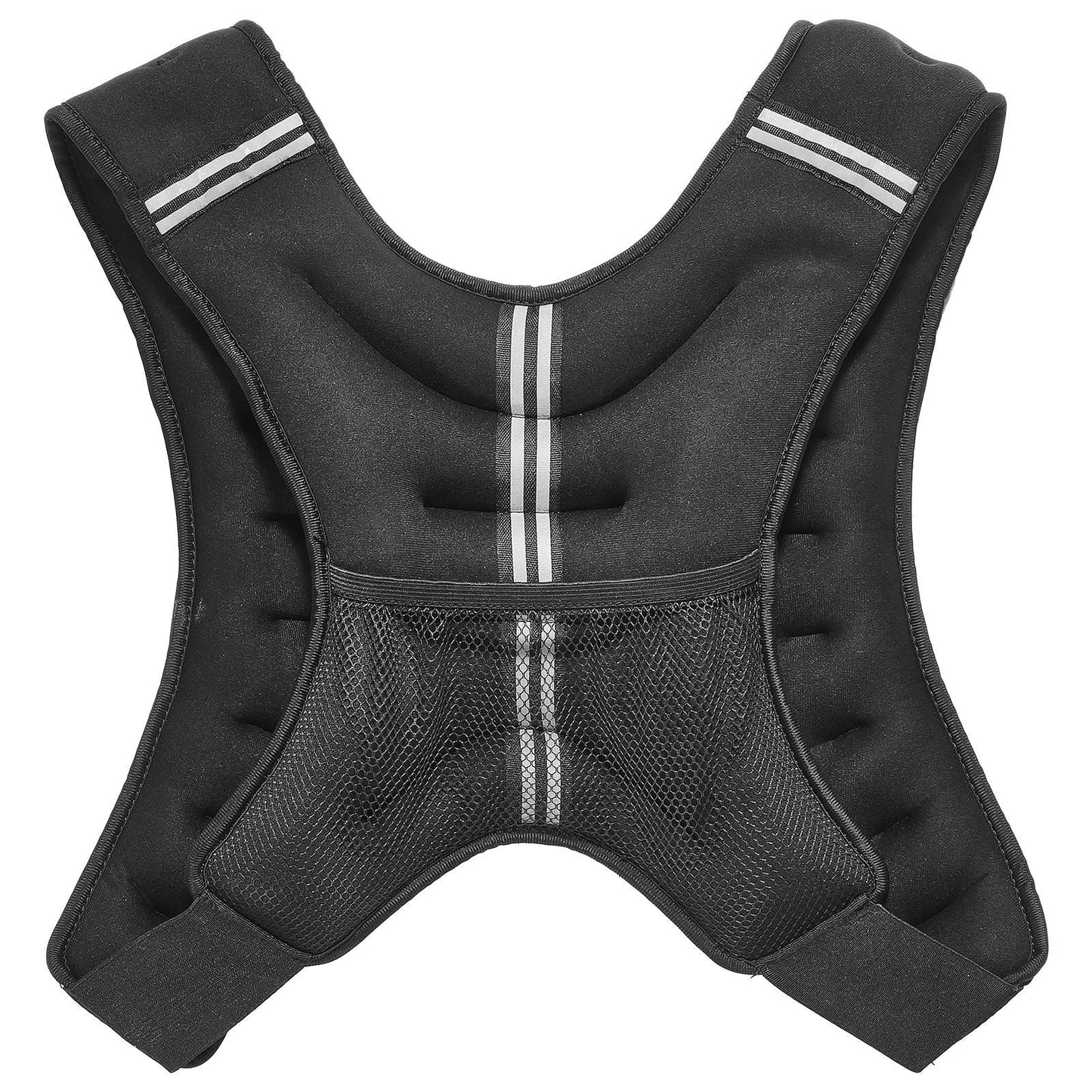 20 lb Adjustable Weighted Vest with Reflective Stripes