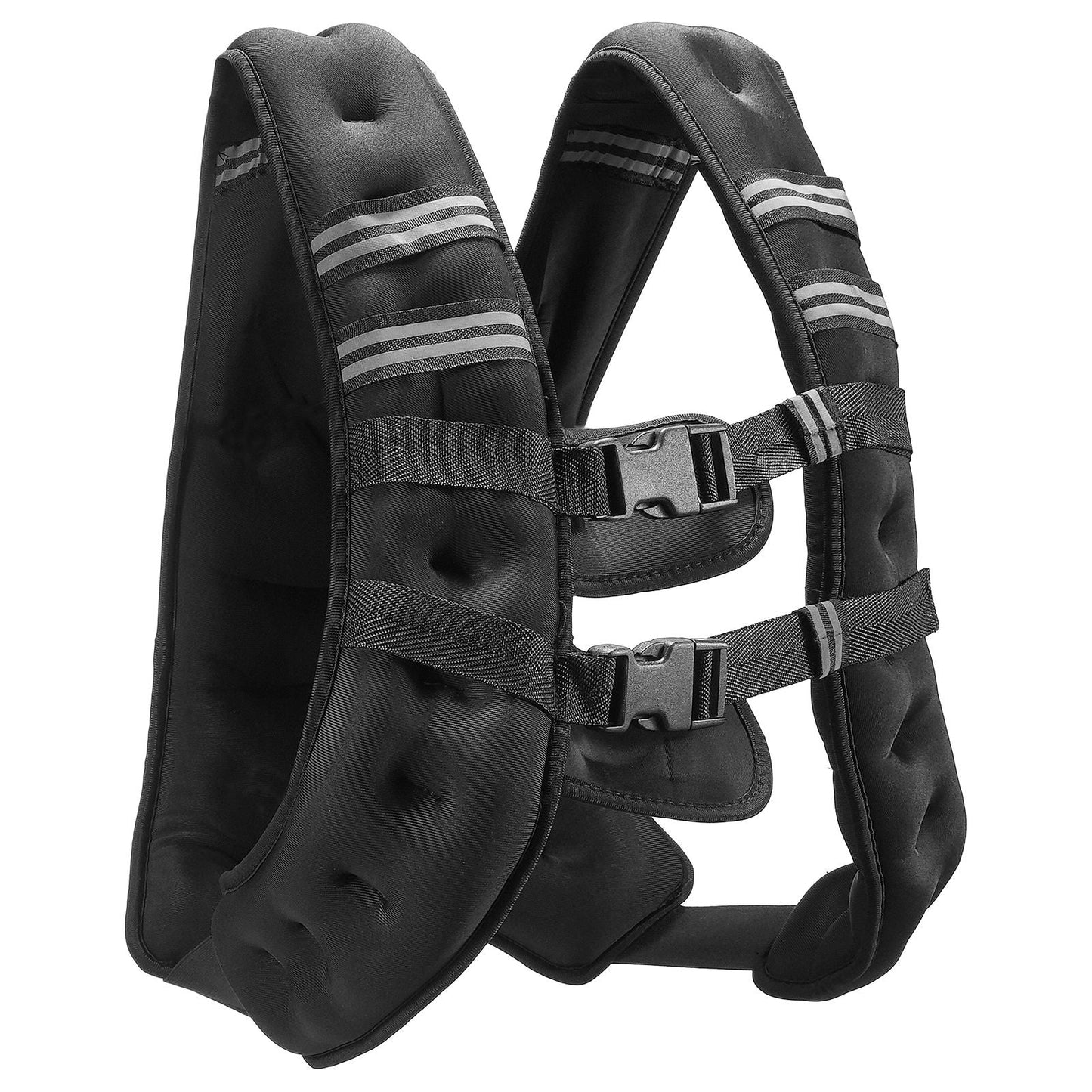 20 lb Adjustable Weighted Vest with Reflective Stripes