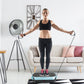 Whole Body Vibration Exercise Machine with Resistance Bands