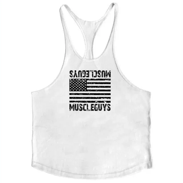 Men’s Cotton Sleeveless Gym Tank Top – Bodybuilding Vest