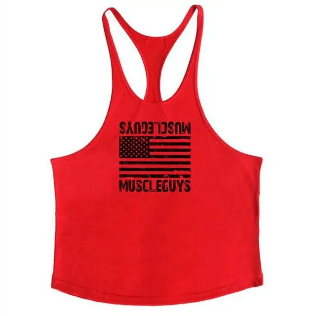 Men’s Cotton Sleeveless Gym Tank Top – Bodybuilding Vest