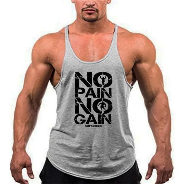 Men’s Cotton Sleeveless Gym Tank Top – Bodybuilding Vest