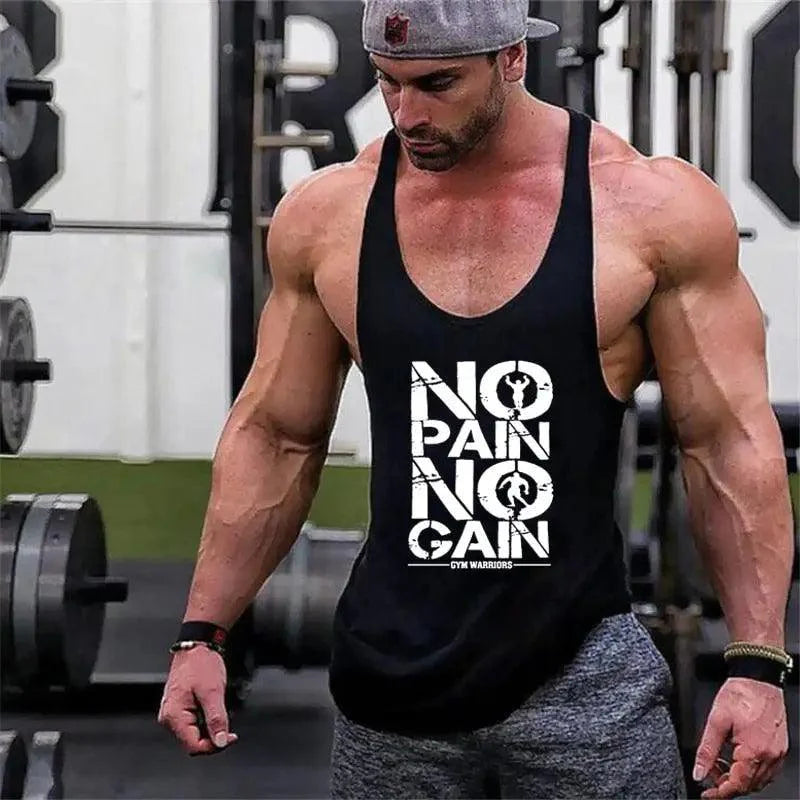 Men’s Cotton Sleeveless Gym Tank Top – Bodybuilding Vest