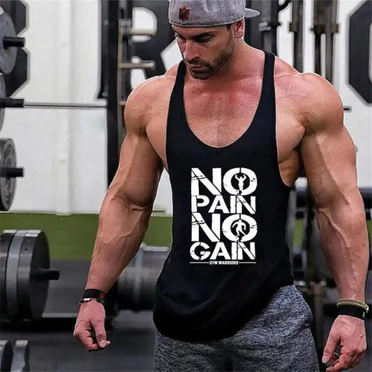 Men’s Cotton Sleeveless Gym Tank Top – Bodybuilding Vest
