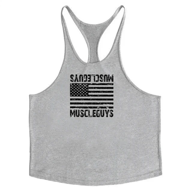 Men’s Cotton Sleeveless Gym Tank Top – Bodybuilding Vest