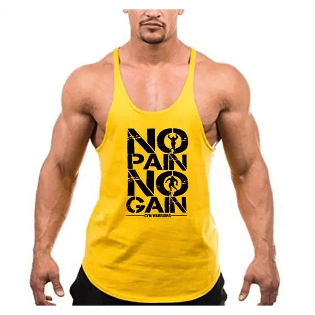 Men’s Cotton Sleeveless Gym Tank Top – Bodybuilding Vest