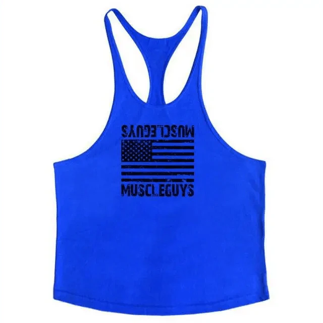 Men’s Cotton Sleeveless Gym Tank Top – Bodybuilding Vest