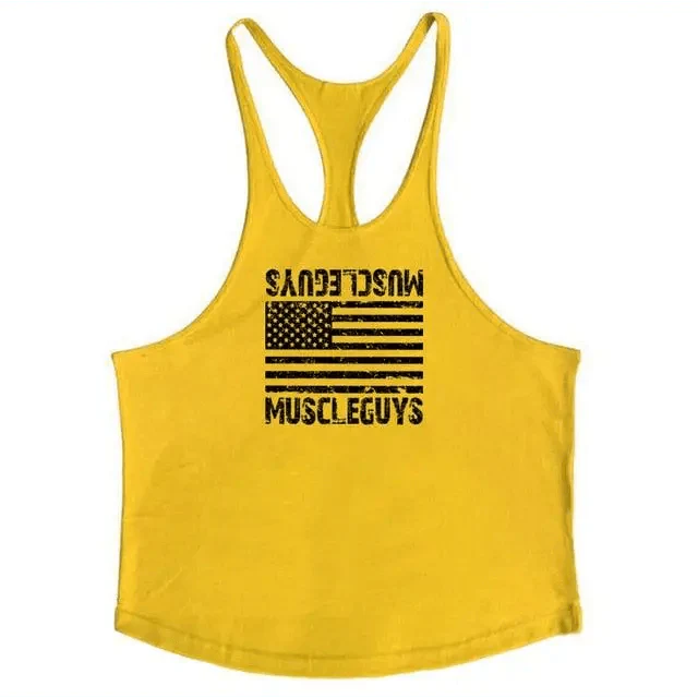 Men’s Cotton Sleeveless Gym Tank Top – Bodybuilding Vest