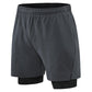 Men’s 2-in-1 Quick-Dry Running Shorts with Liner