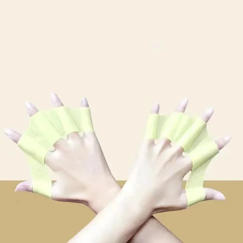 Silicone Swimming Hand Fins | Training Paddles for Adults and Children